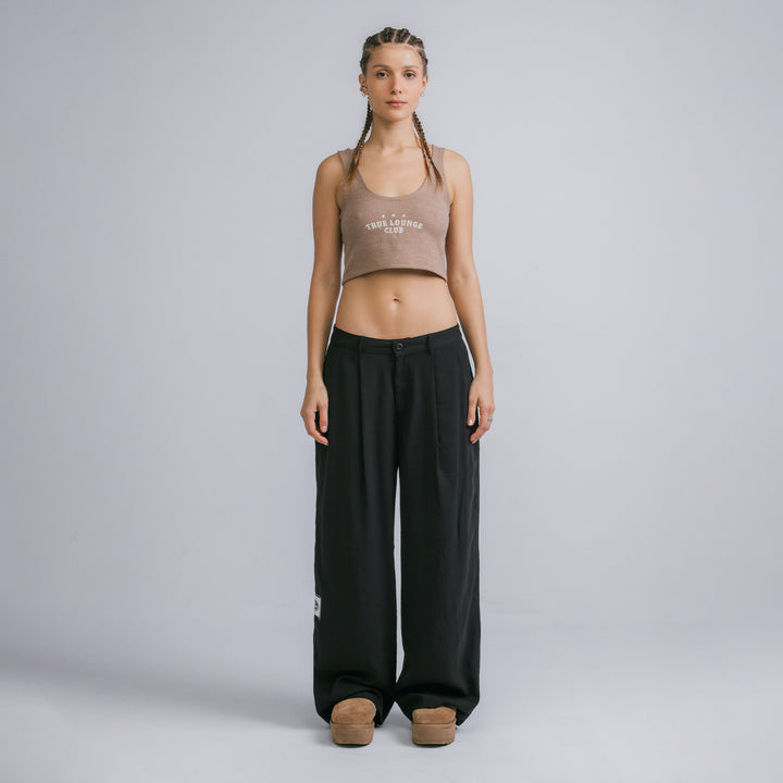 Knitted Lounge Top - Brown