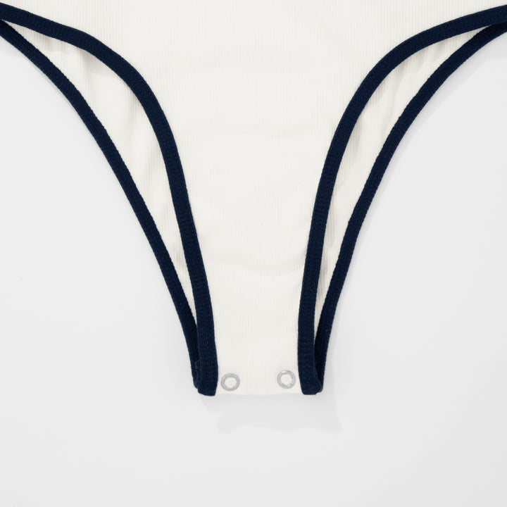 Lounge Cut-Out Bodysuit - Cream