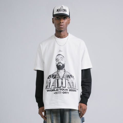 Maluma - Cream Tee - Medallo Face