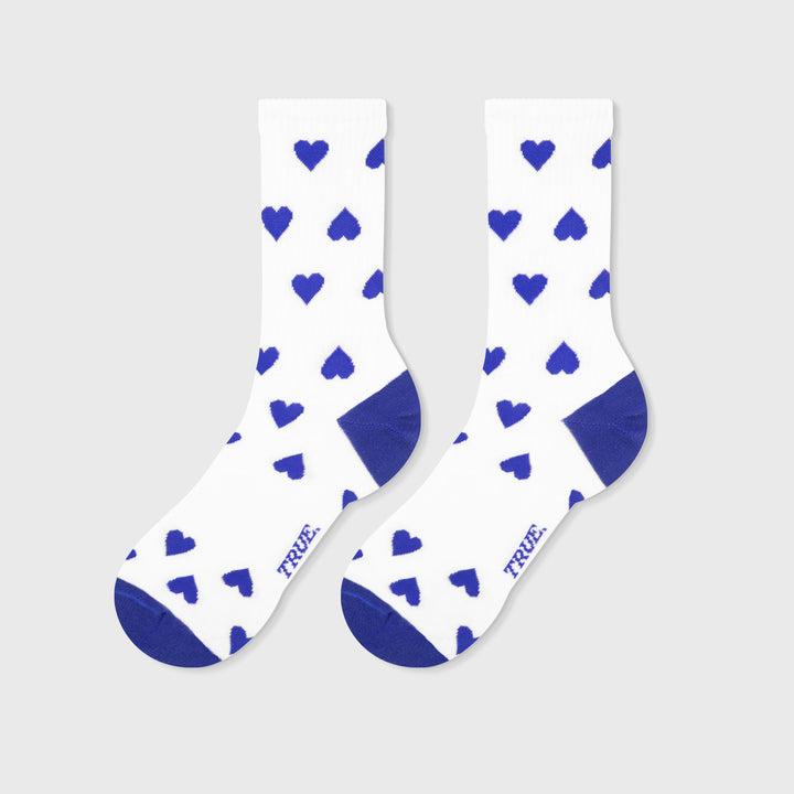 Hearts Socks - Blue