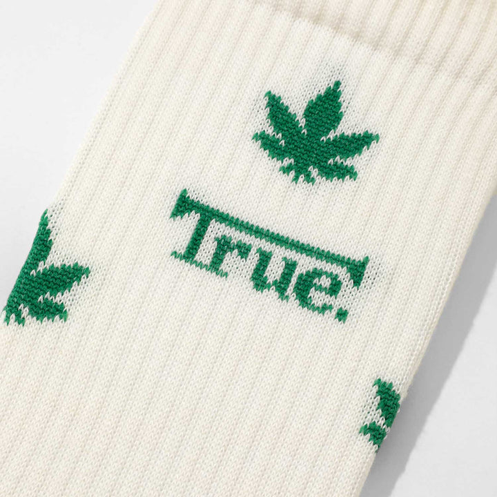 True X Herb Print Socks - Ivory