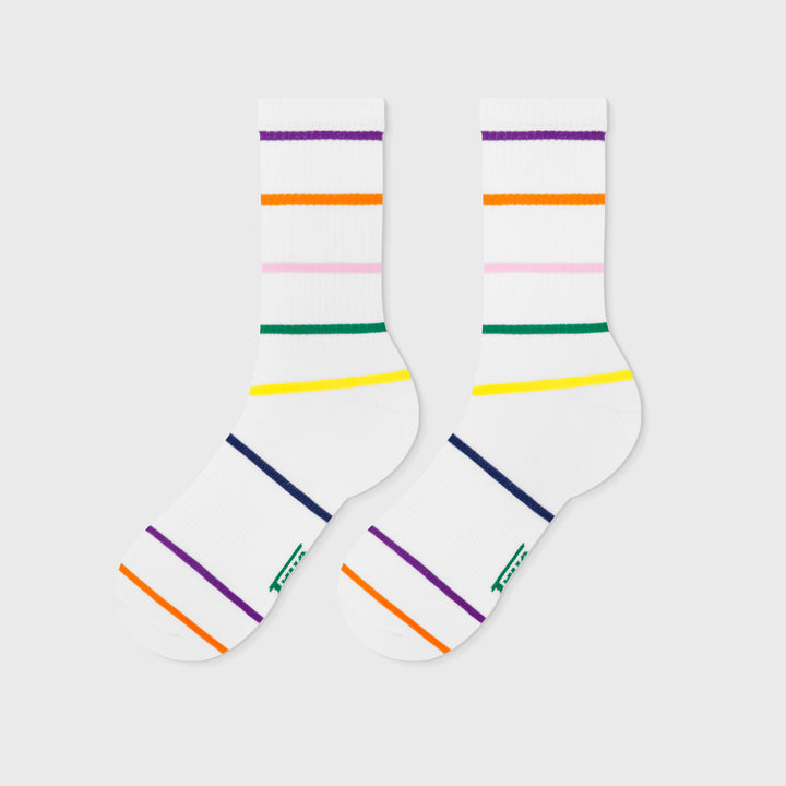 Colors Striped Socks - Ivory