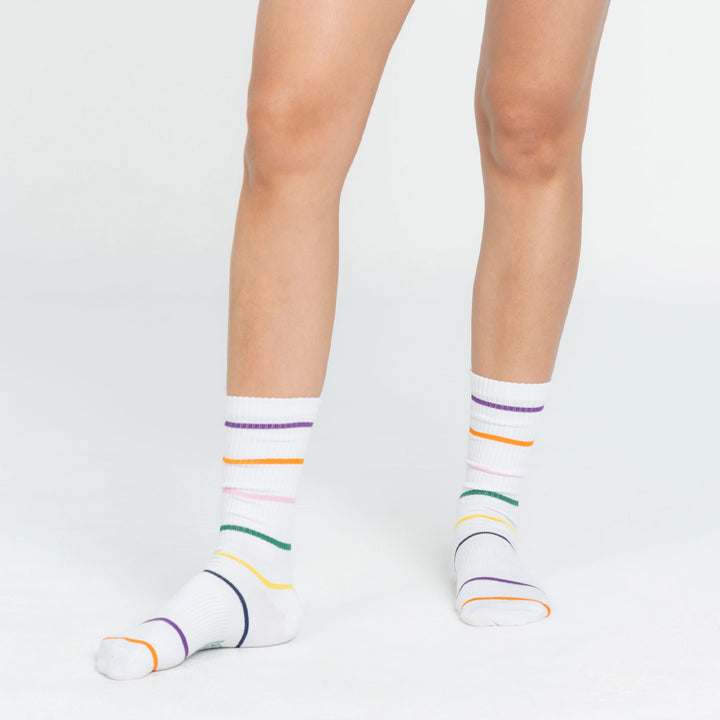 Colors Striped Socks - Ivory