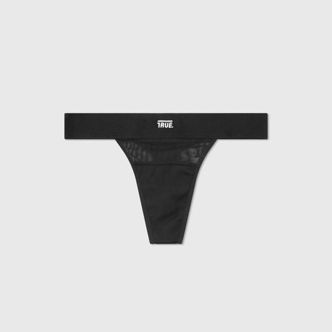 Mesh Cut-Out Bottom - Black