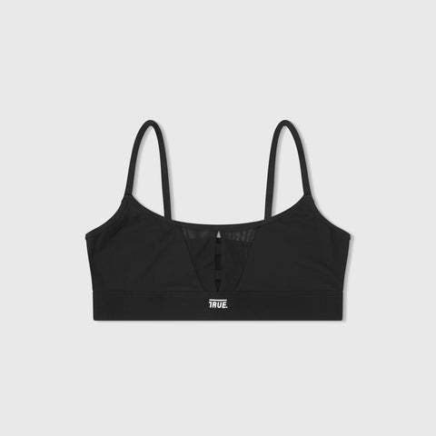 Mesh Cut-Out Top - Black