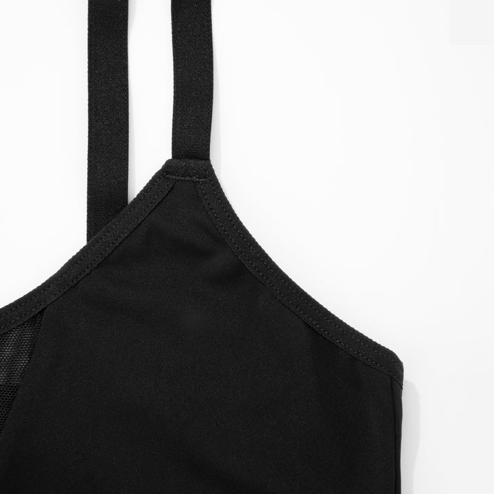 Mesh Cut-Out Top - Black