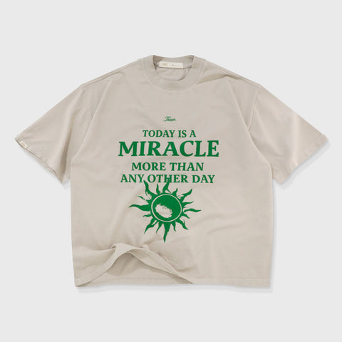 Miracle Boxy T-Shirt - Sand