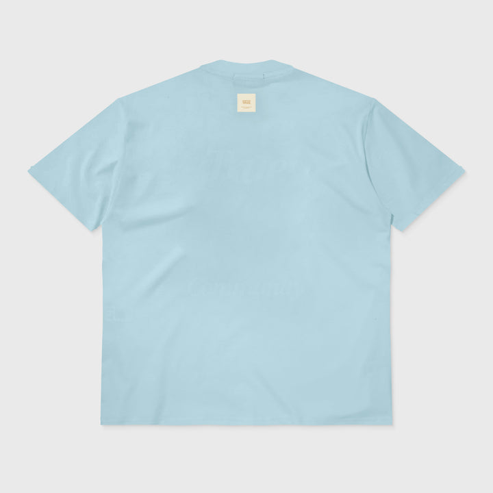 Heart Oversized T-Shirt - Light Blue