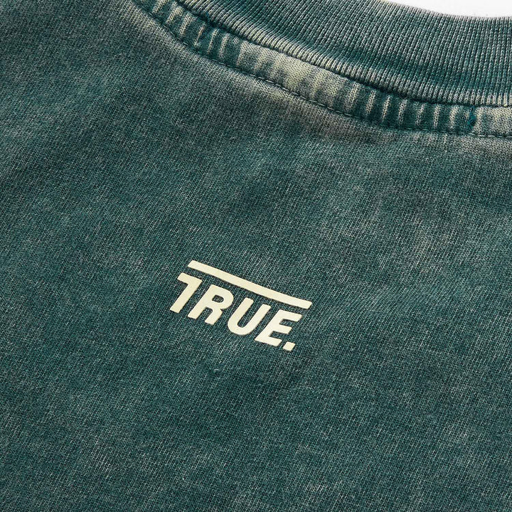 Oversized Washed T- Shirt - Pine Green