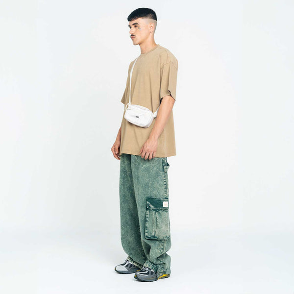 Cargo Multi-Pocket Pants - Washed Green