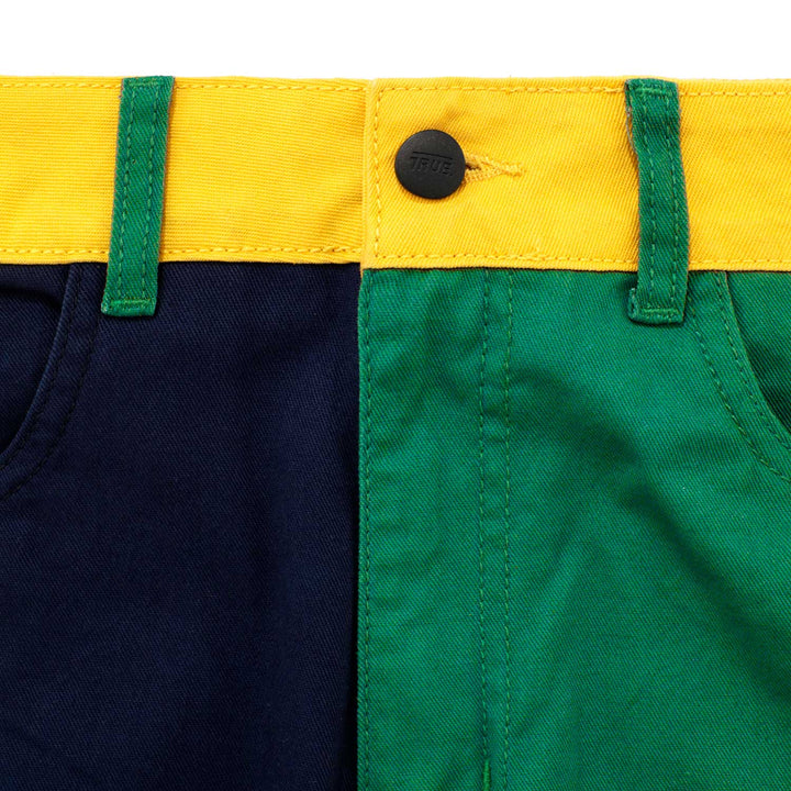 Colors Blocks Drill Pants - Multicolors