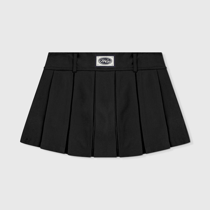 Pleated Mini Skirt - Black