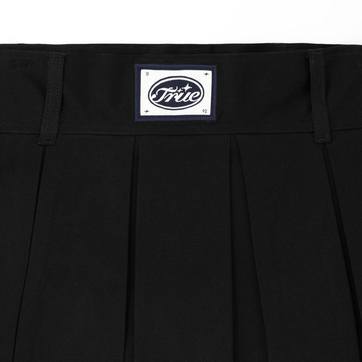 Pleated Mini Skirt - Black