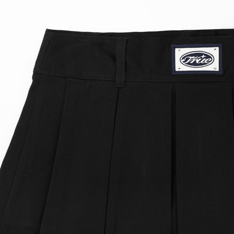 Pleated Mini Skirt - Black