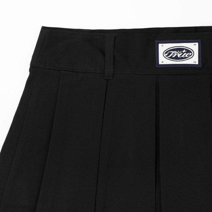 Pleated Mini Skirt - Black
