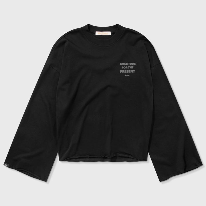 Present Wide Long Sleeve - Black