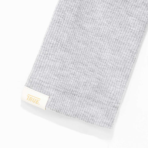 Ribbed LS Tee - Gray
