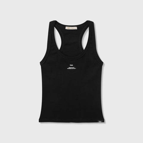 Ribbed Tank Top - Black