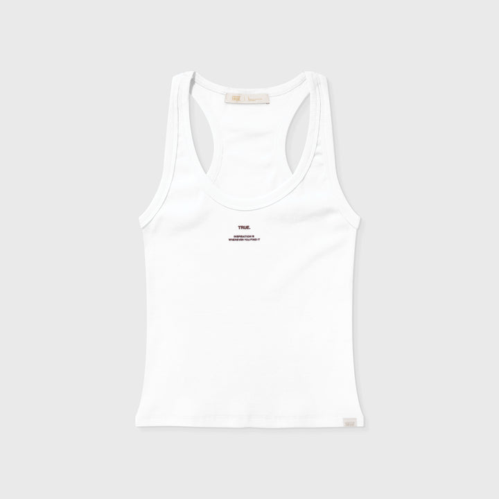 Ribbed Tank Top - White