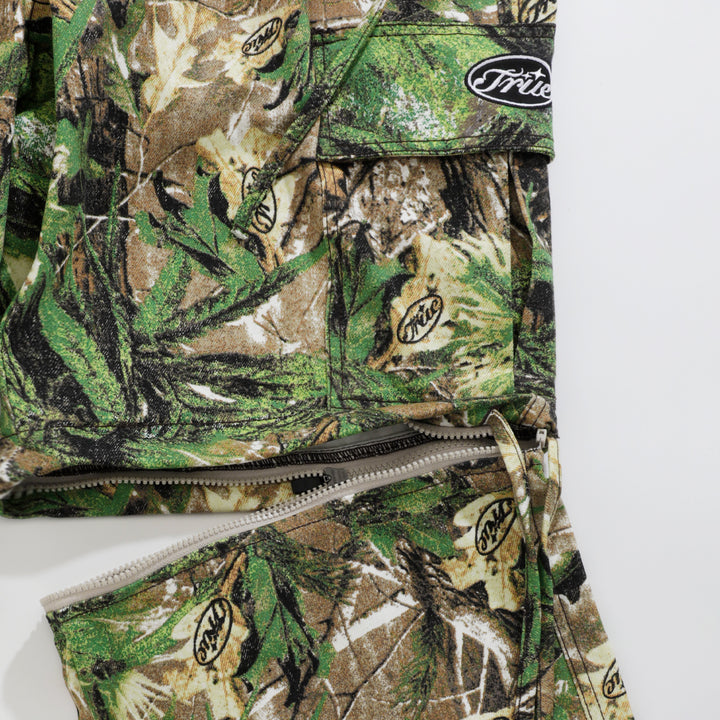 Self Growth Convertible Cargo Pants - Green