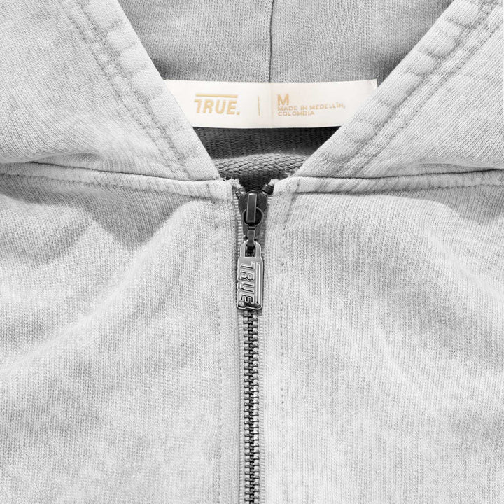 Signature Zipper Hoodie - Gray