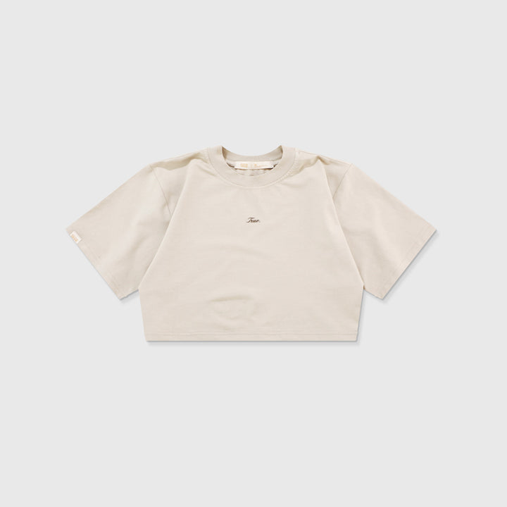 Signature Crop Top - Light Sand