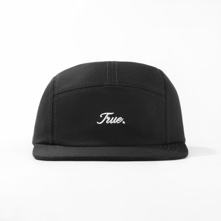 Signature Five Panels Cap - Black