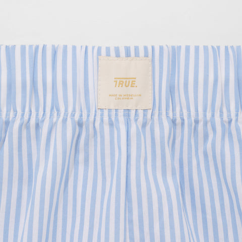 Striped Boxer Pants - Blue