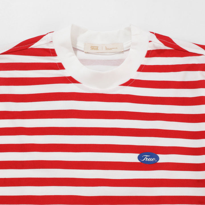 Striped No Fear Tee - Red