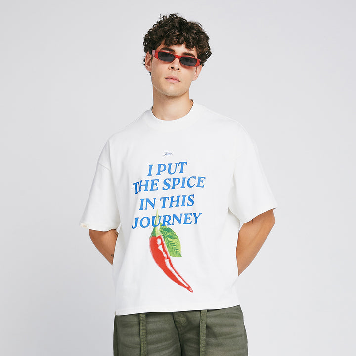 The Journey Boxy T-Shirt - Cream