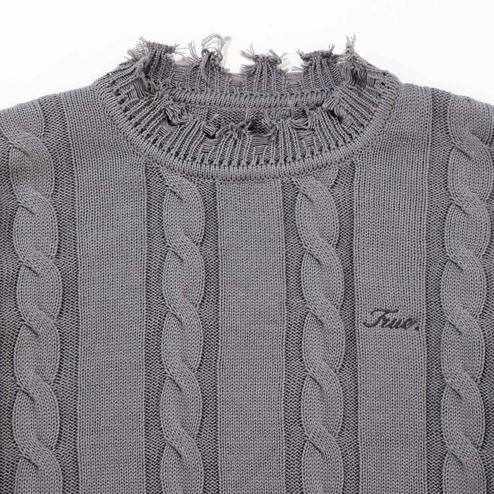 The Journey Knit Pullover - Dark Gray