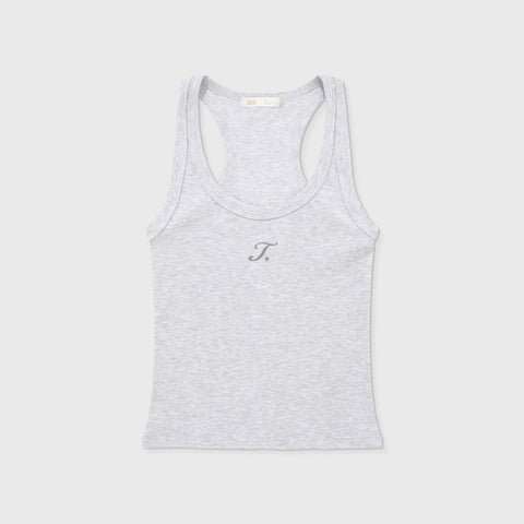 The Journey Ribbed Tank Top - Gray