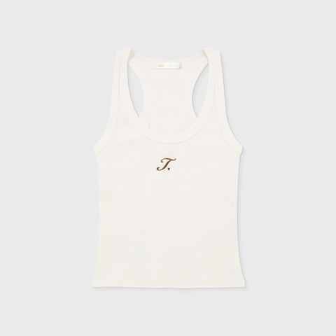 The Journey Ribbed Tank Top - Cream