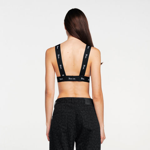 Elastic Top Bra - Black