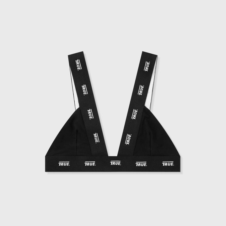 Triangle Top With Elastic Band - Black
