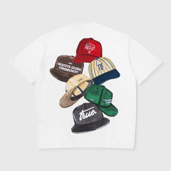True Caps Boxy T-Shirt - White