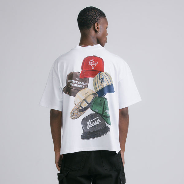 True Caps Boxy T-Shirt - White