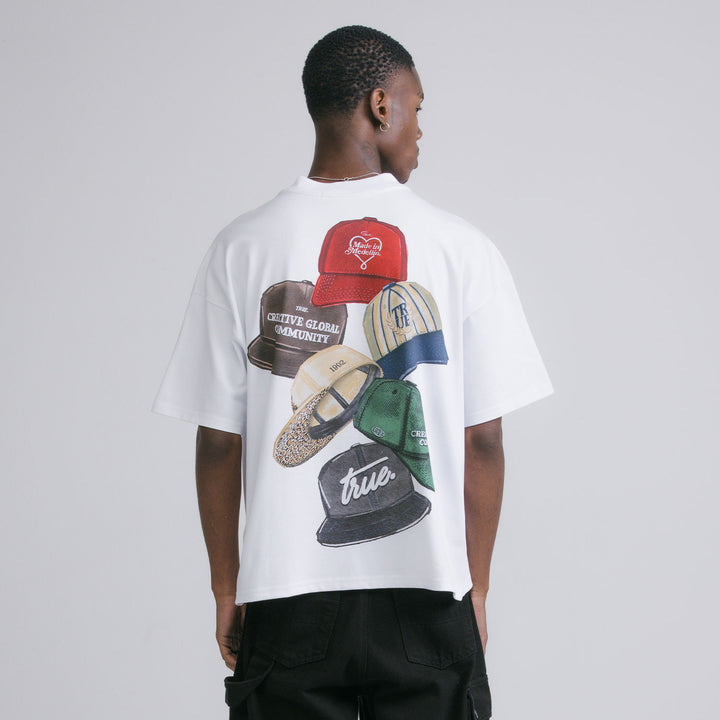 True Caps Boxy T-Shirt - White