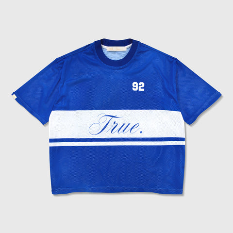 True Mesh Boxy Tee - Blue