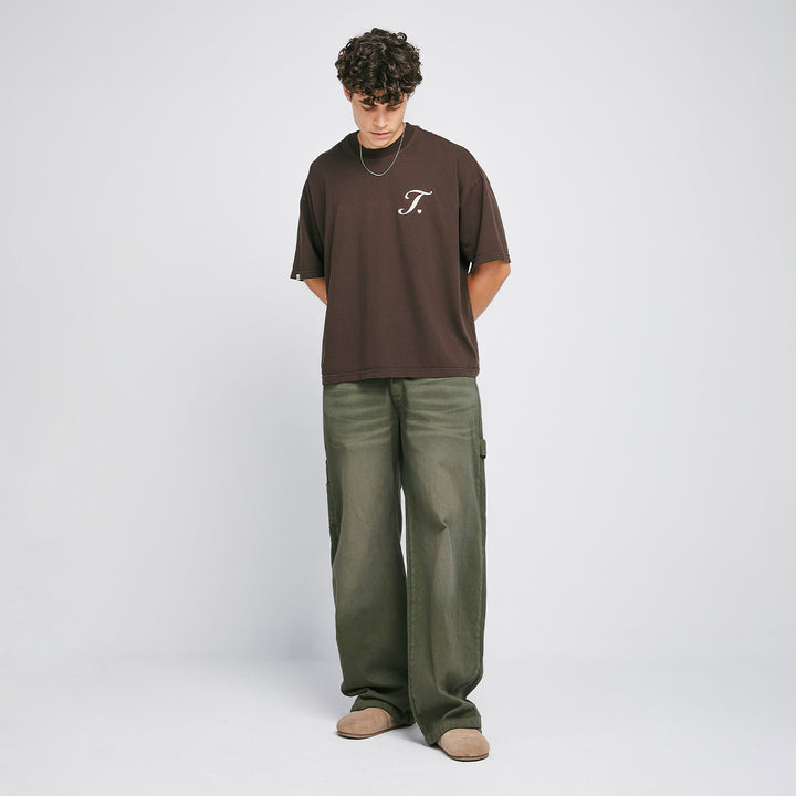 True Way Boxy-Tee - Brown