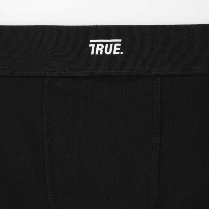 True Cotton Boxer Shorts - Black