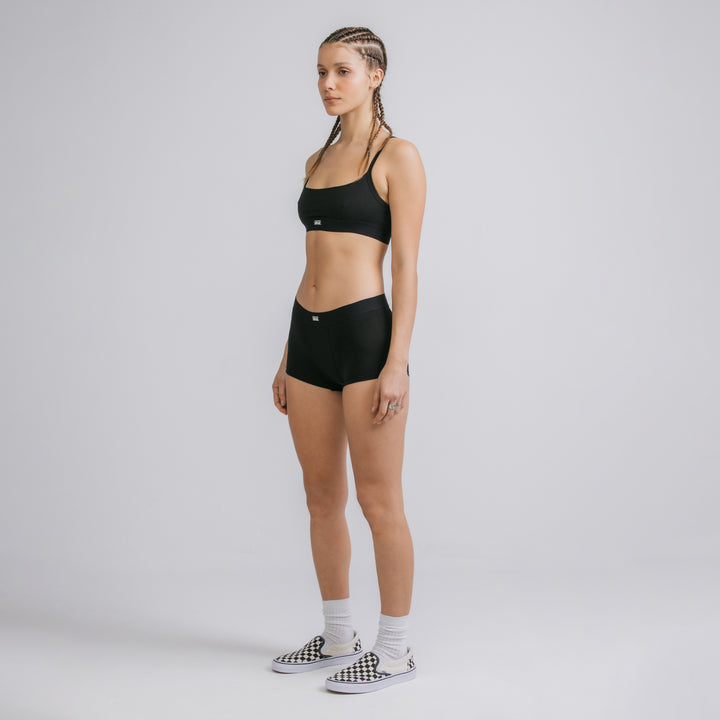 True Cotton Bra - Black