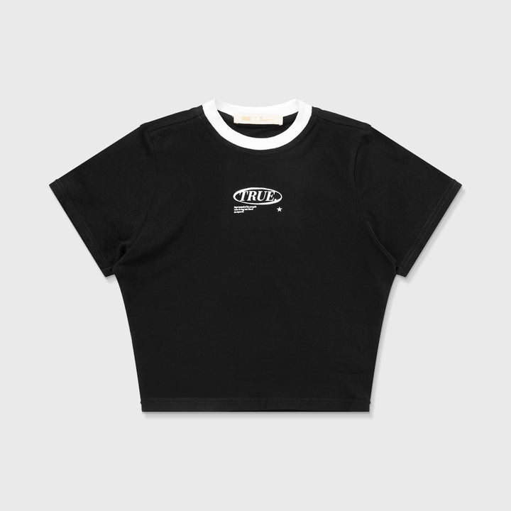 True Lounge Baby Tee - Black