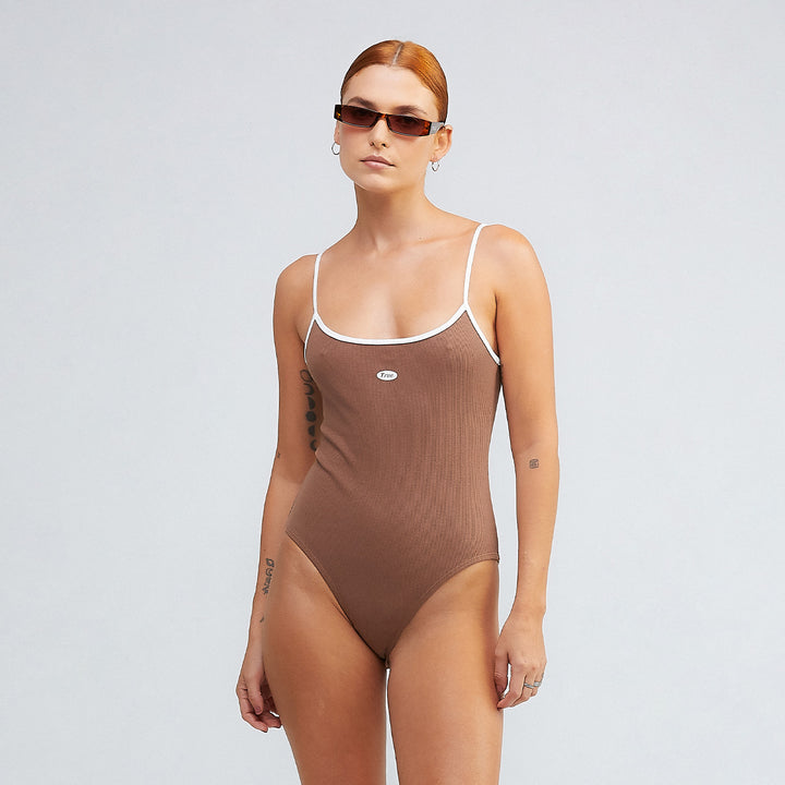 True Lounge Ribbed Body - Brown