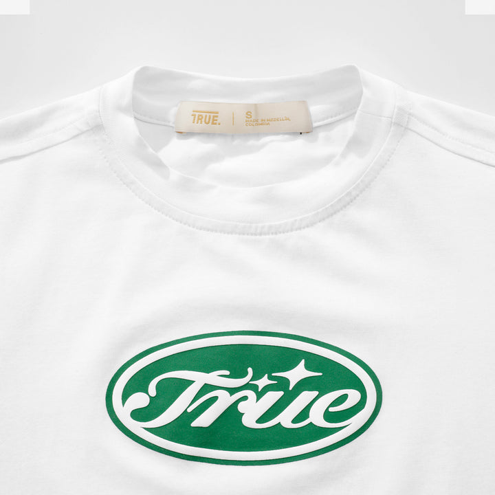 True Stamp Slim Tee - White