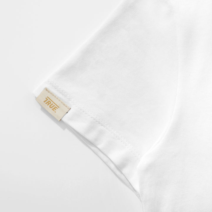 True Stamp Slim Tee - White