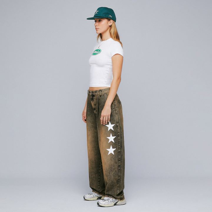 True Stamp Slim Tee - White