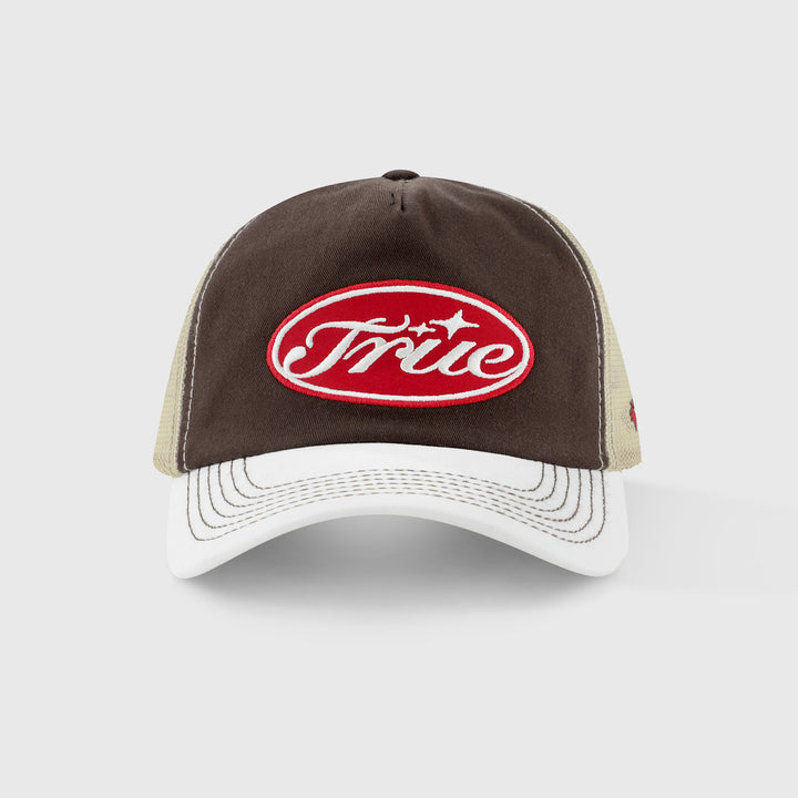True Stamp Trucker Cap - Brown