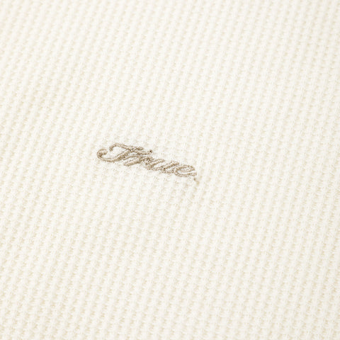 True Textured Sleeveless Tee - White