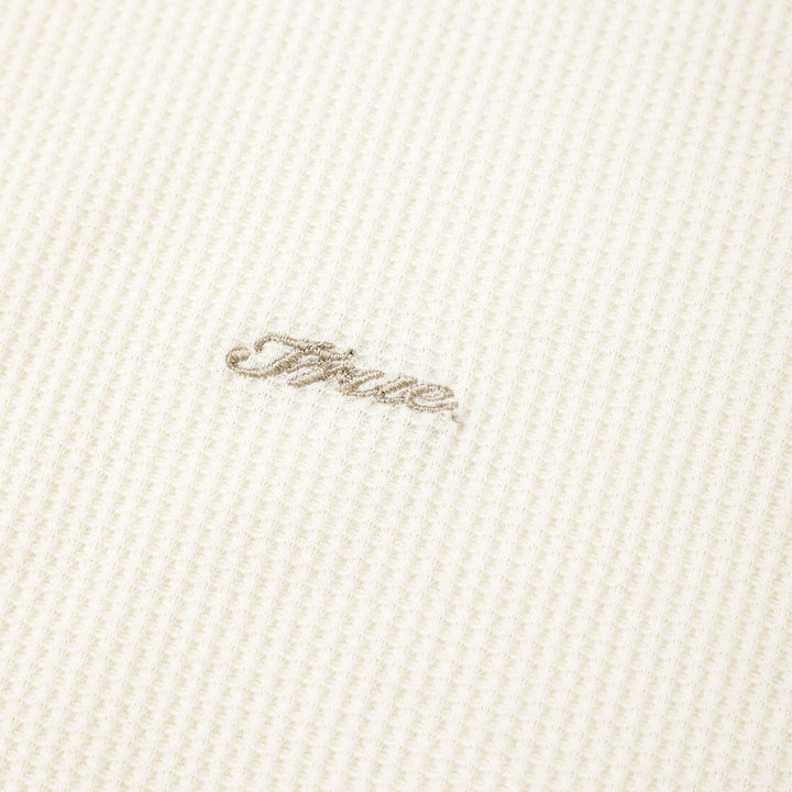 True Textured Sleeveless Tee - White